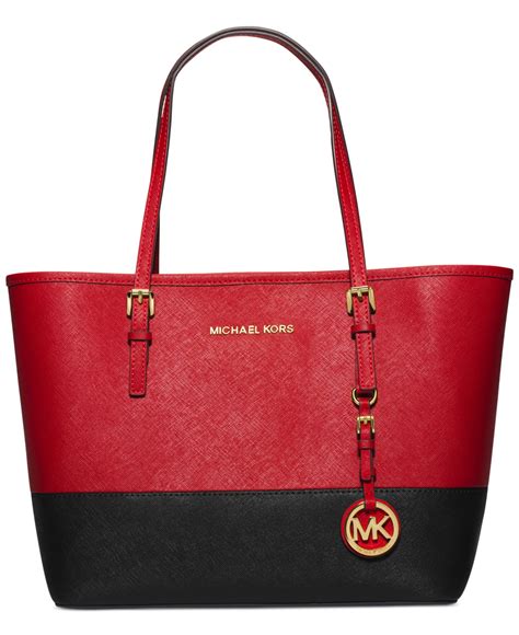 michael kors jet set tote red|jet set small Michael Kors.